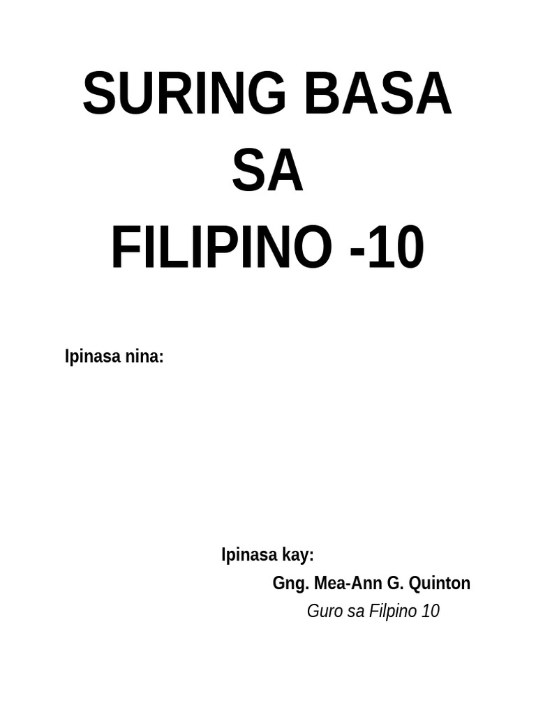 Suring Basa | PDF