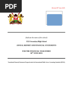 School Financial Report Formats | PDF | Audit | Financial Statement