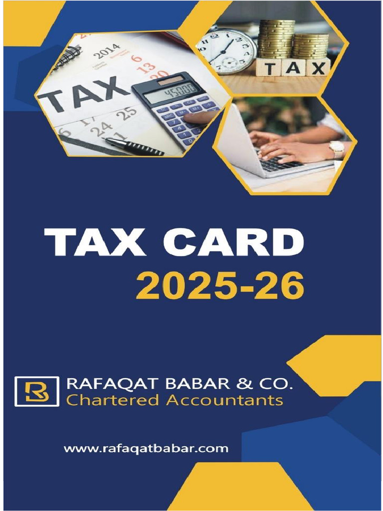 Tax Card 2026: Income Tax Rates | PDF | Taxes | Capital Gains Tax