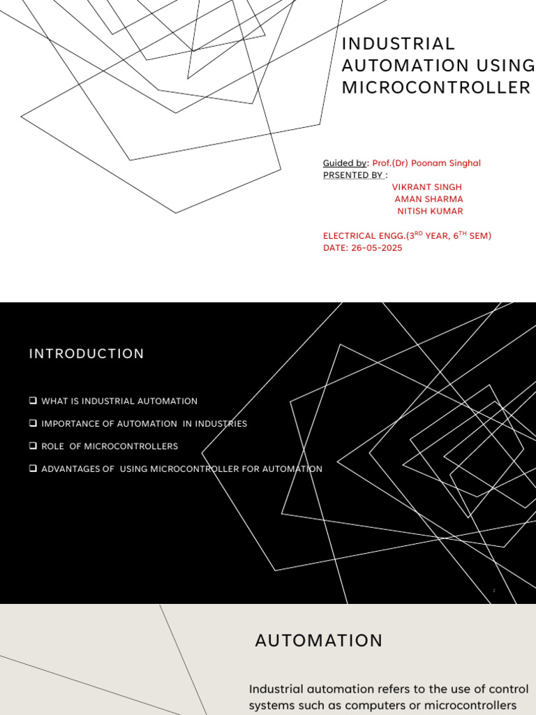 Industrial Automation Using Microcontroller | PDF | Automation ...