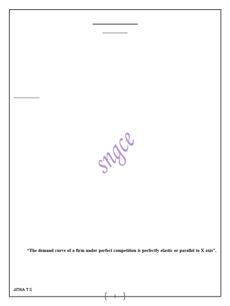 Firm Equilibrium and Market Structures Explained | PDF | Perfect ...