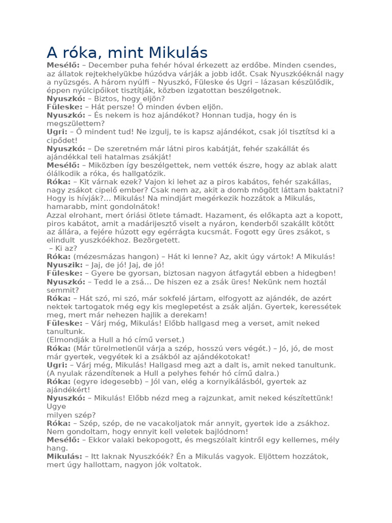 A Róka | PDF
