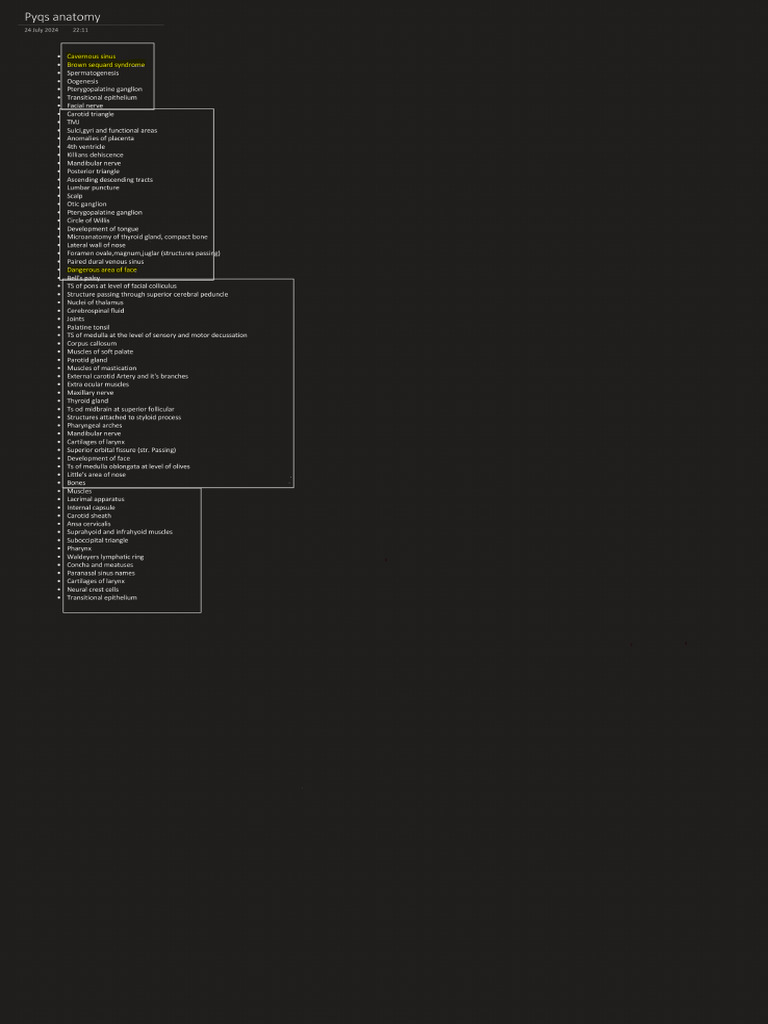 Pyqs Anatomy | PDF