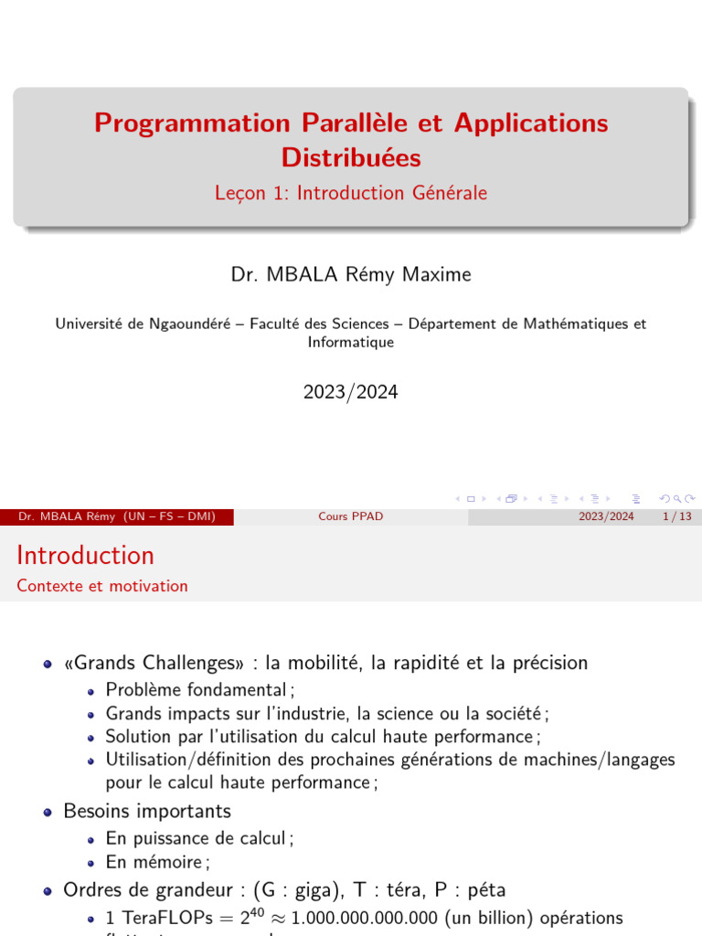 Introduction à la Programmation Parallèle | PDF | Parallélisme ...