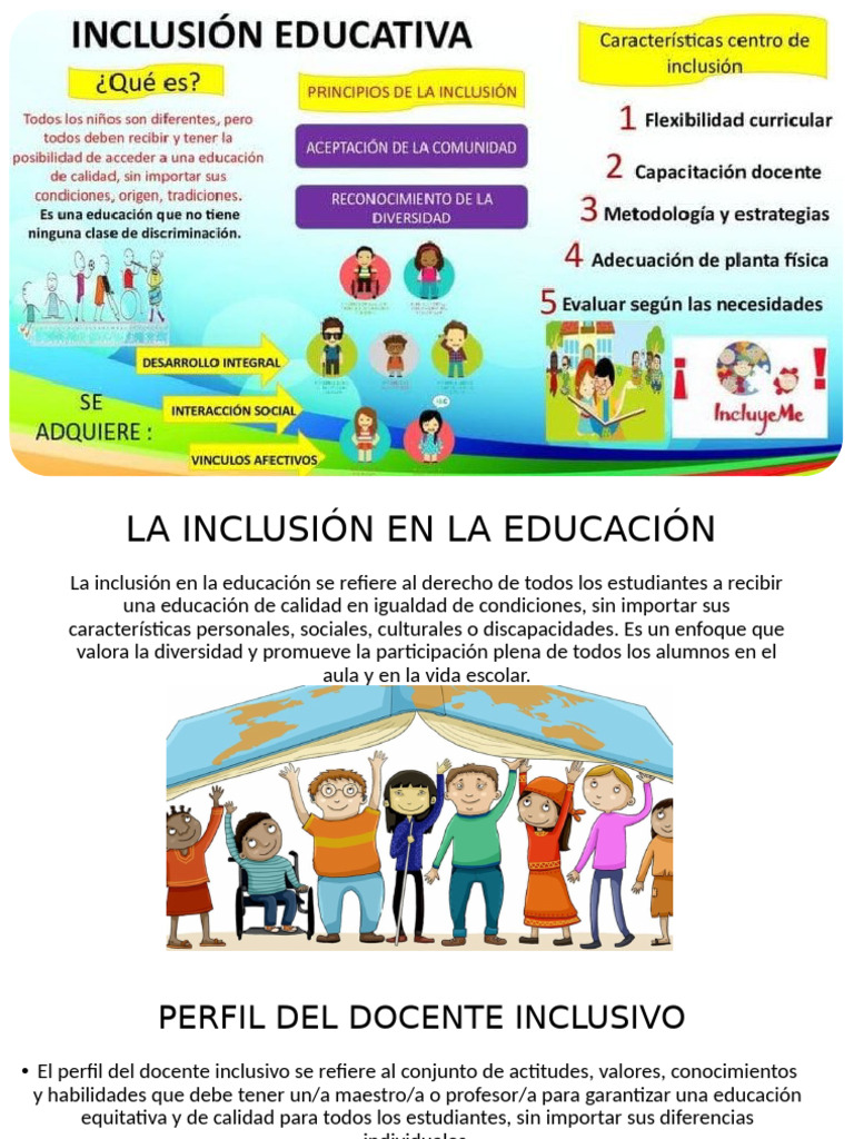 Rol del Docente en la Inclusión Educativa | PDF | Enseñando | Maestros