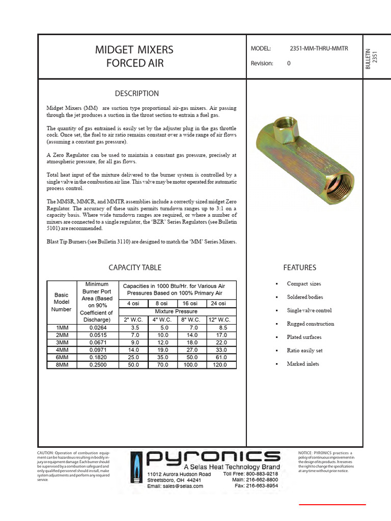 Midget Mixers Forced Air Overview | PDF | Valve | Throttle
