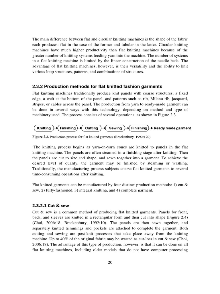 Knit Wear Garment Production | PDF | Knitting | Sewing