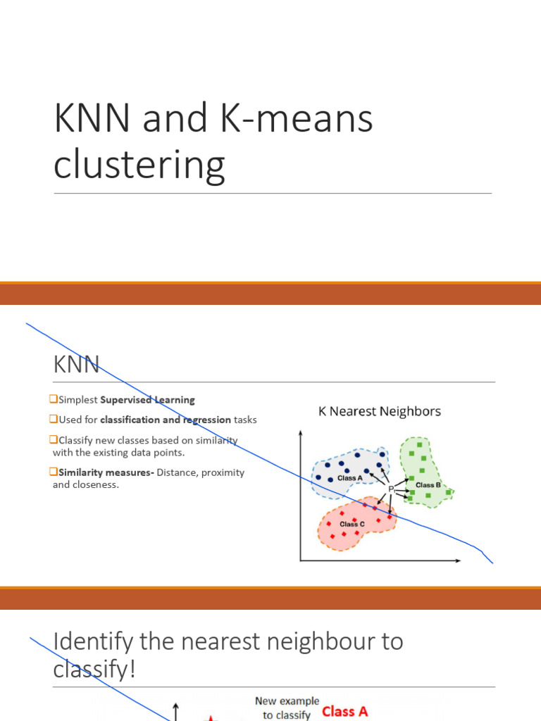 KNN and K-Means Clustering Overview | PDF