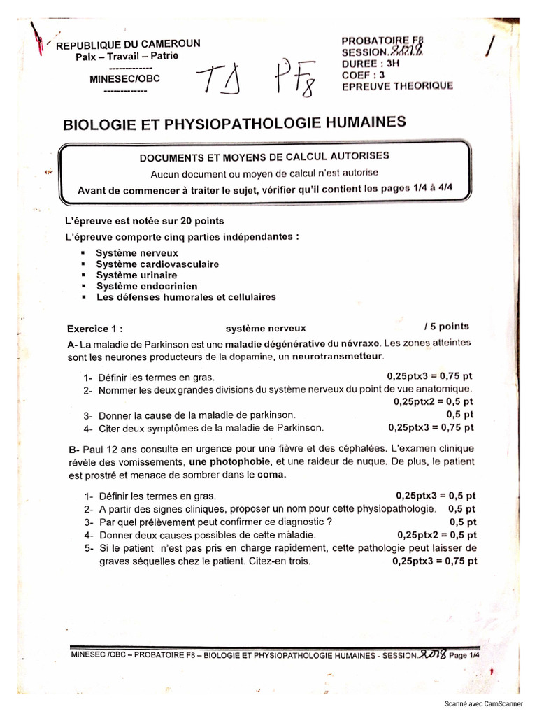 BPPH Probatoire F8 2018 | PDF