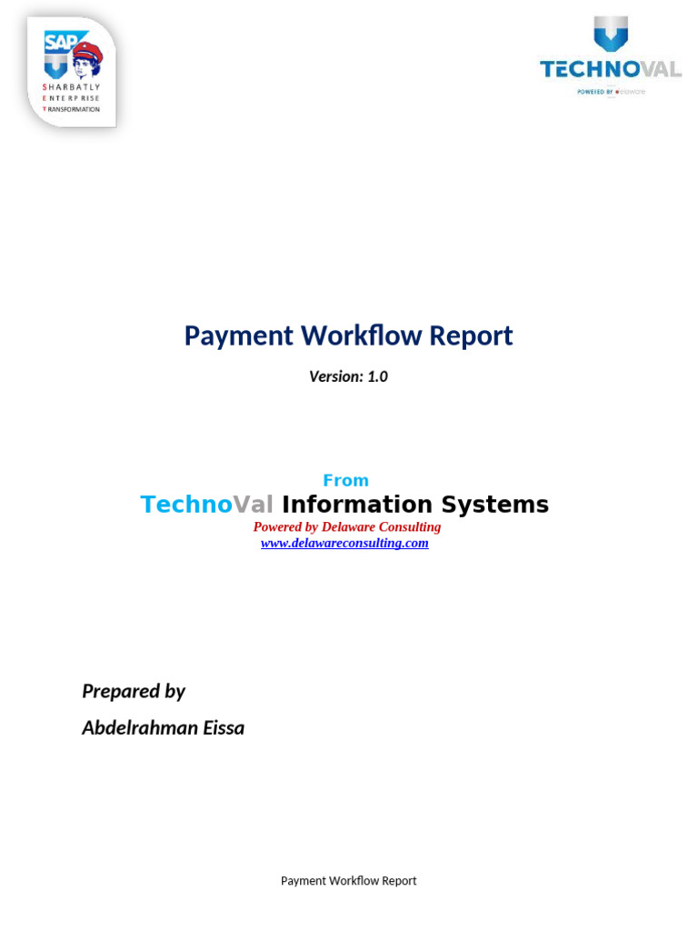 Payment Workflow Report | PDF