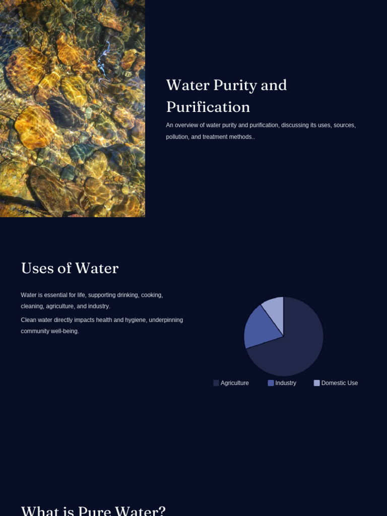 Natural Water Sources Overview | PDF | Water | Water Purification