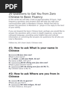Essential Mandarin Phrases Guide | PDF | China | World Politics