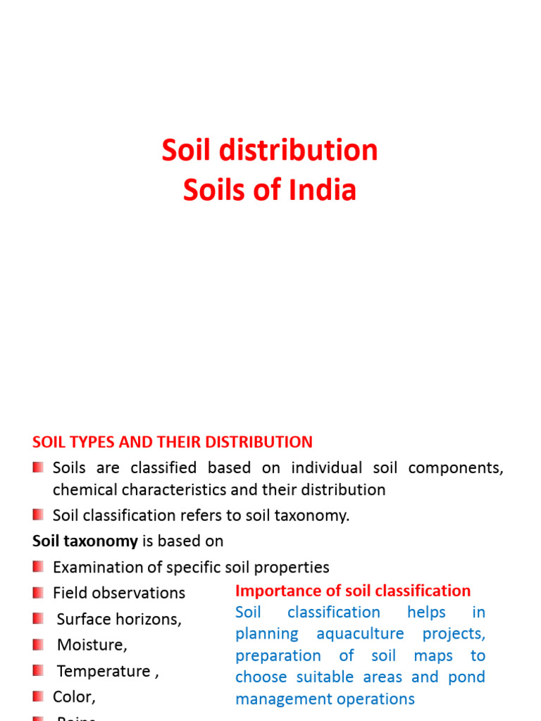 Soil Distribution in India | PDF | Soil | Fertilizer