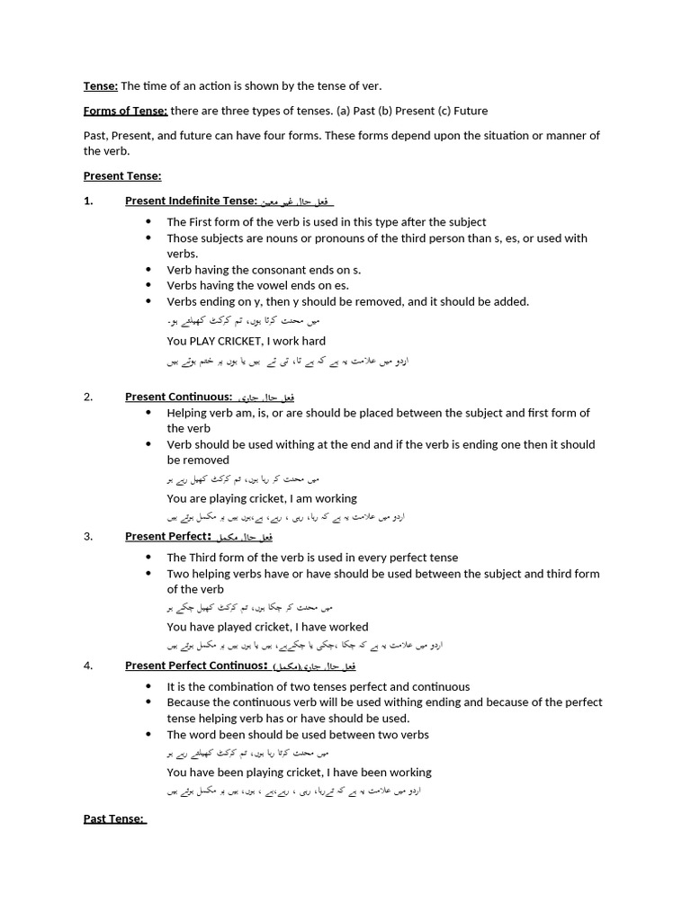 English Grammar | PDF | Verb | Grammatical Tense