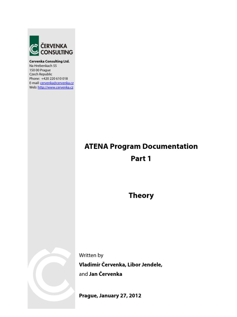 ATENA - Theory Nonlinear RC | PDF | Stress (Mechanics) | Deformation ...