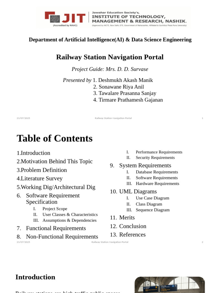Railway Station Navigation System Guide | PDF | Mobile App | Android ...