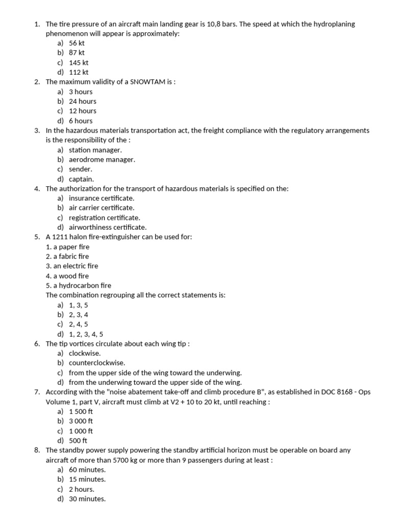 CPL Procedure and Operational Guidelines | PDF | Aviation | Aircraft