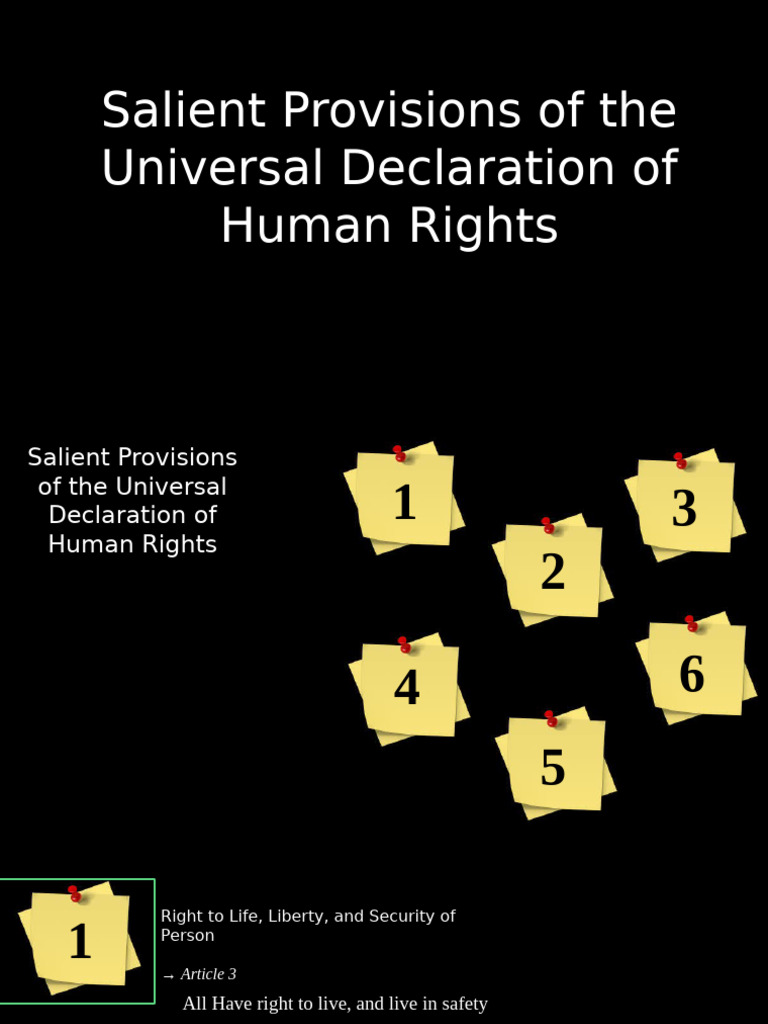 Key Articles of Human Rights | PDF | Standard Of Living | Libertarian ...