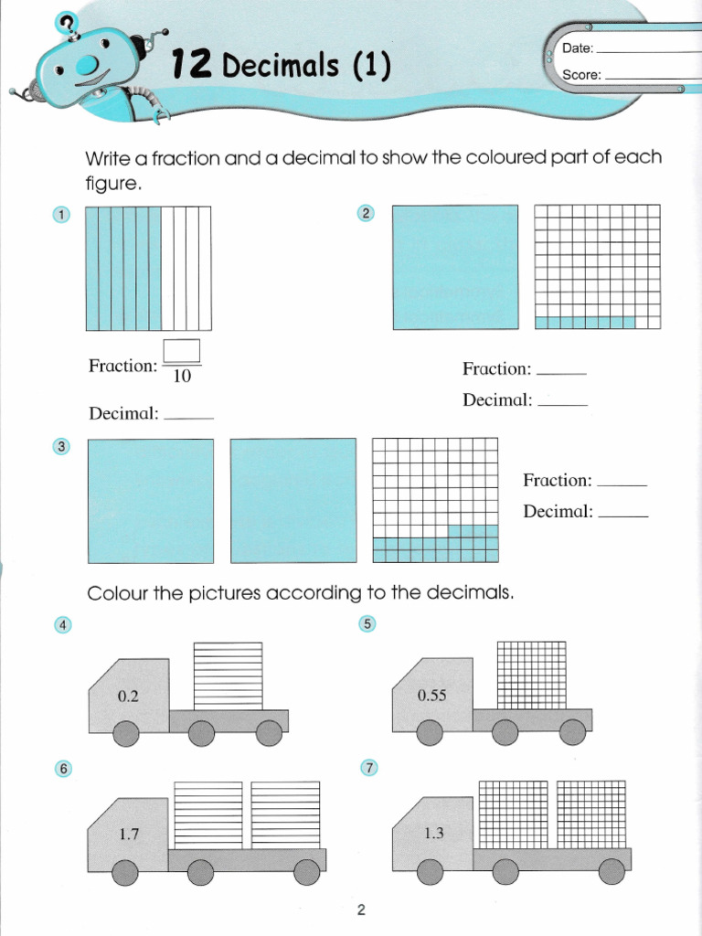 Understanding Decimals and Fractions Activities | PDF
