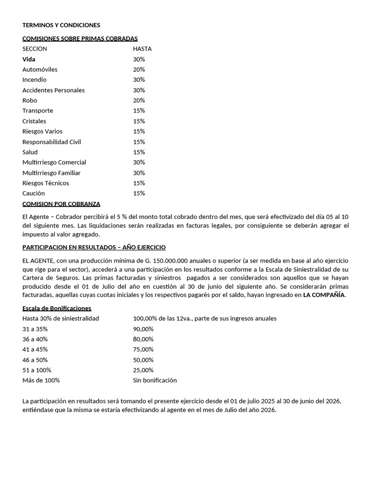 Terminos y Condiciones 3 | PDF