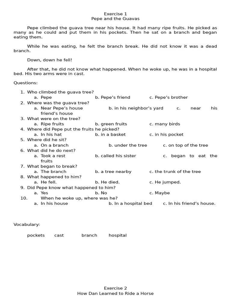 Developing Reading Power 4 - Skill A | PDF | Pig | Playground