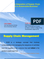 Presentation For Study On The Integration of Supply Chain Management in Automobile Business"