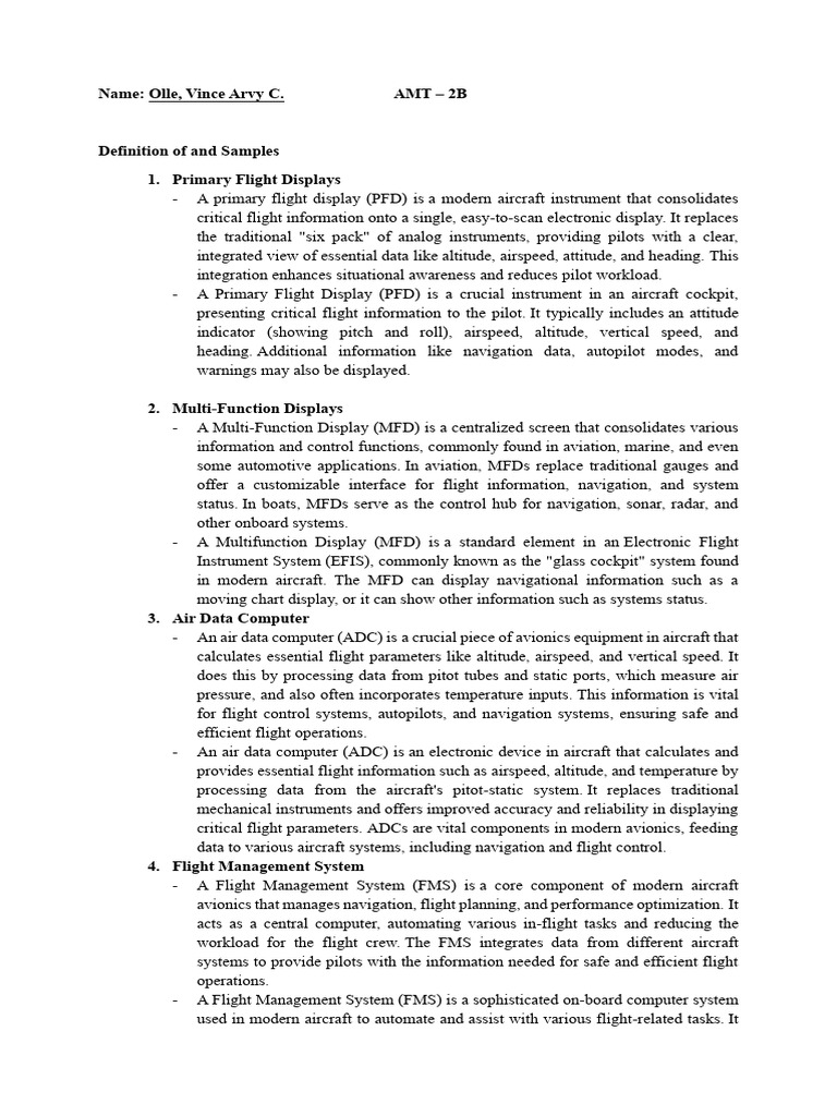 Overview of Aircraft Avionics Systems | PDF | Aviation | Avionics