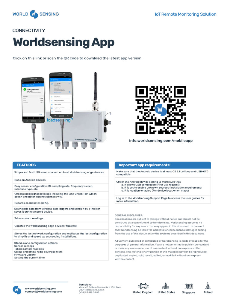 Worldsensing App User Guide | PDF | Android (Operating System) | Mobile App