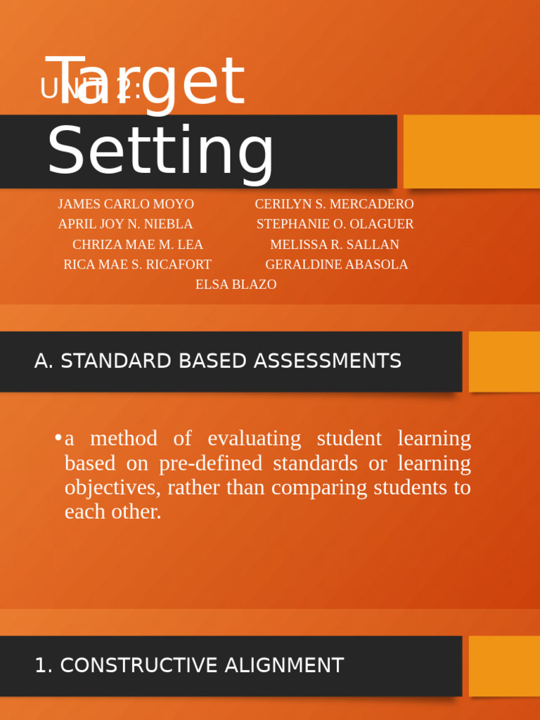 K-12 Assessment and Learning Targets Guide | PDF | Educational ...