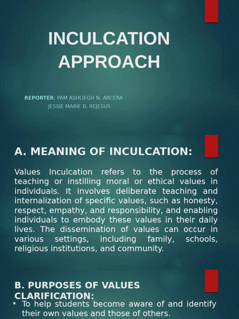 Values Inculcation Strategies Report | PDF | Learning | Reinforcement