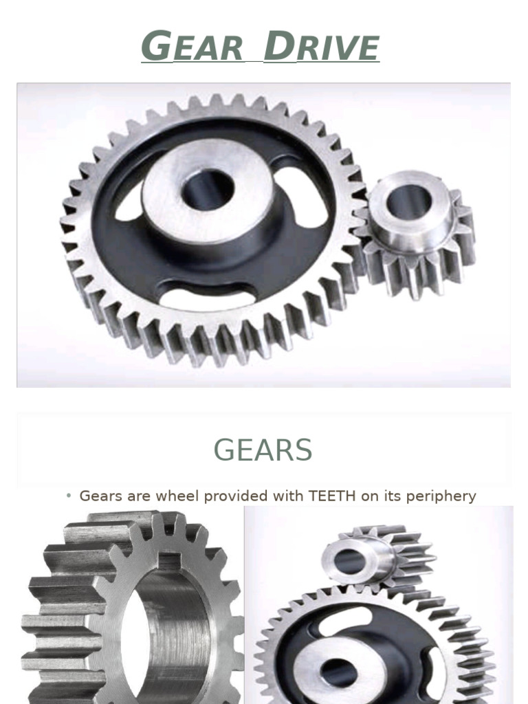 Gear Drive | PDF | Gear | Mechanics