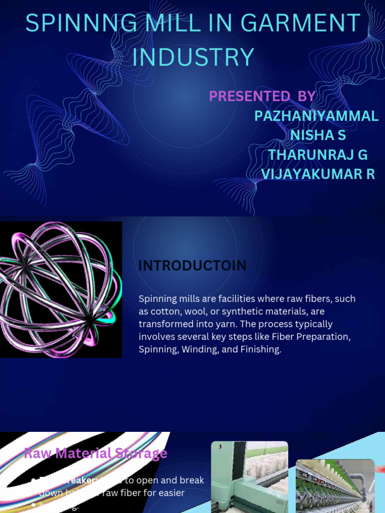 Spinning Mill Processes in Garment Industry | PDF | Spinning (Textiles ...