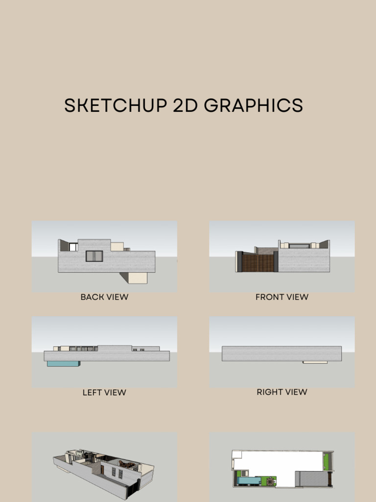 SketchUp 2D Graphics and Renders Guide | PDF