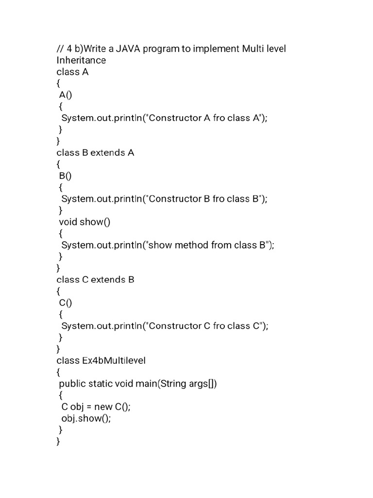 Ex 4 B Multilevel | PDF