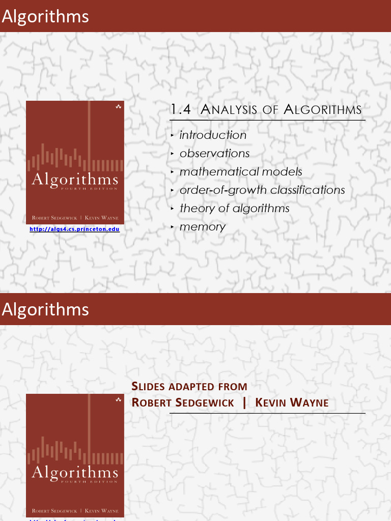 Analysis of Algorithms Overview | PDF | Algorithms | Hypothesis
