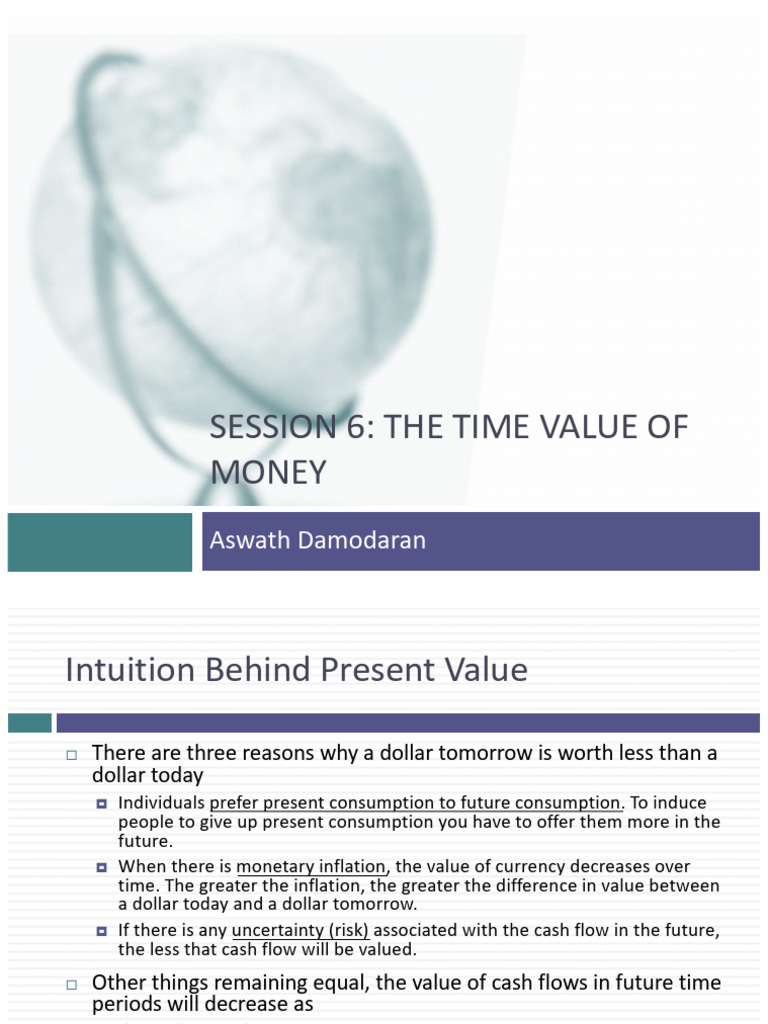Understanding Time Value of Money | PDF | Present Value | Discounting