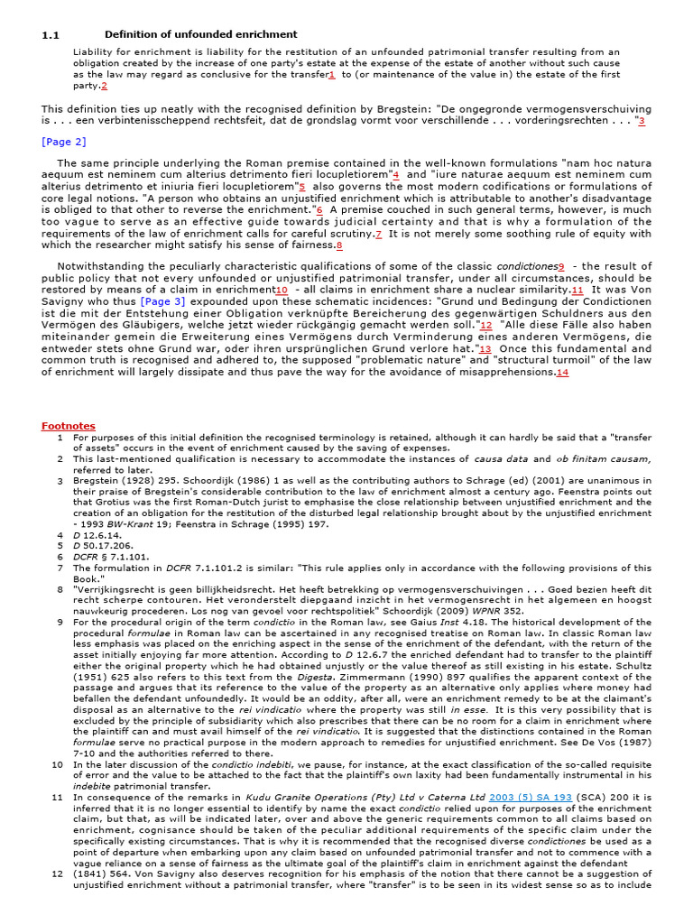 1.1 Definition of Unfounded Enrichment | PDF | Justice | Crime & Violence