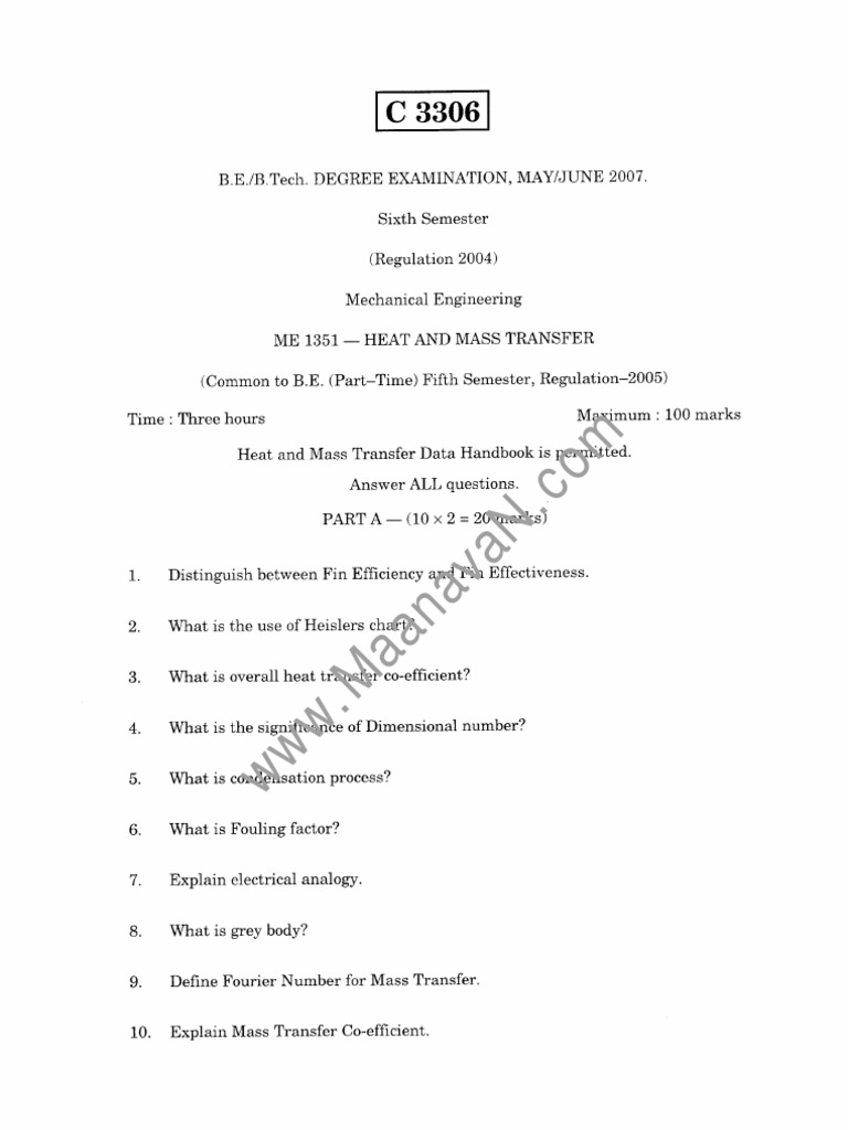 HMT Question | PDF | Heat Transfer | Heat