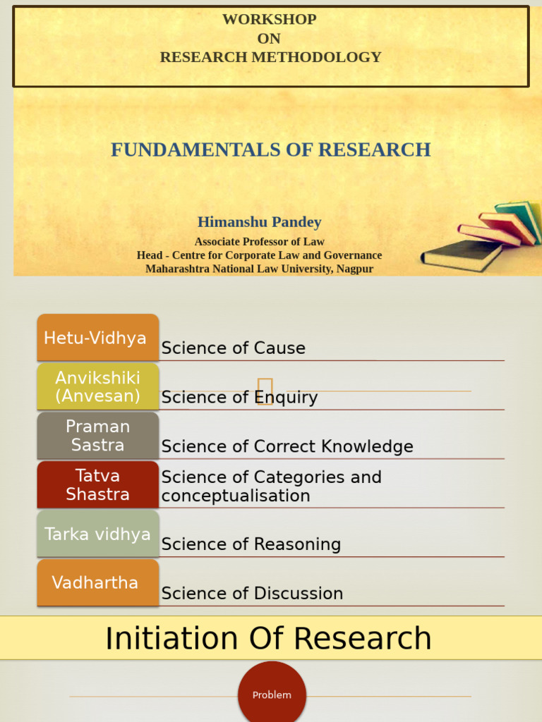 Research Methodology Workshop Overview | PDF