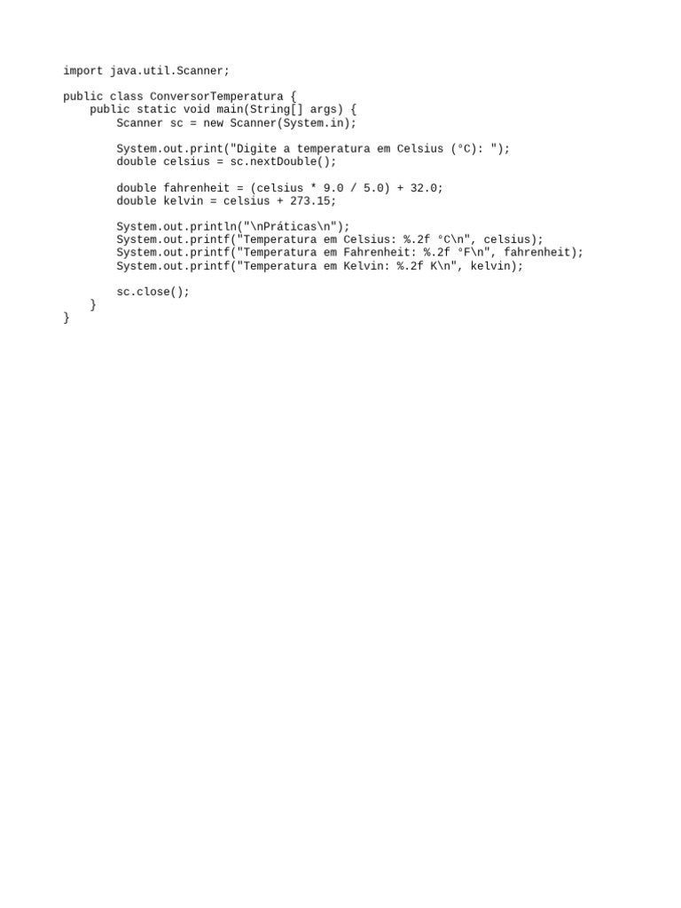 Celsius to Fahrenheit and Kelvin Converter | PDF