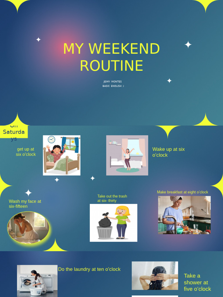 My Weekend Routine Breakdown | PDF