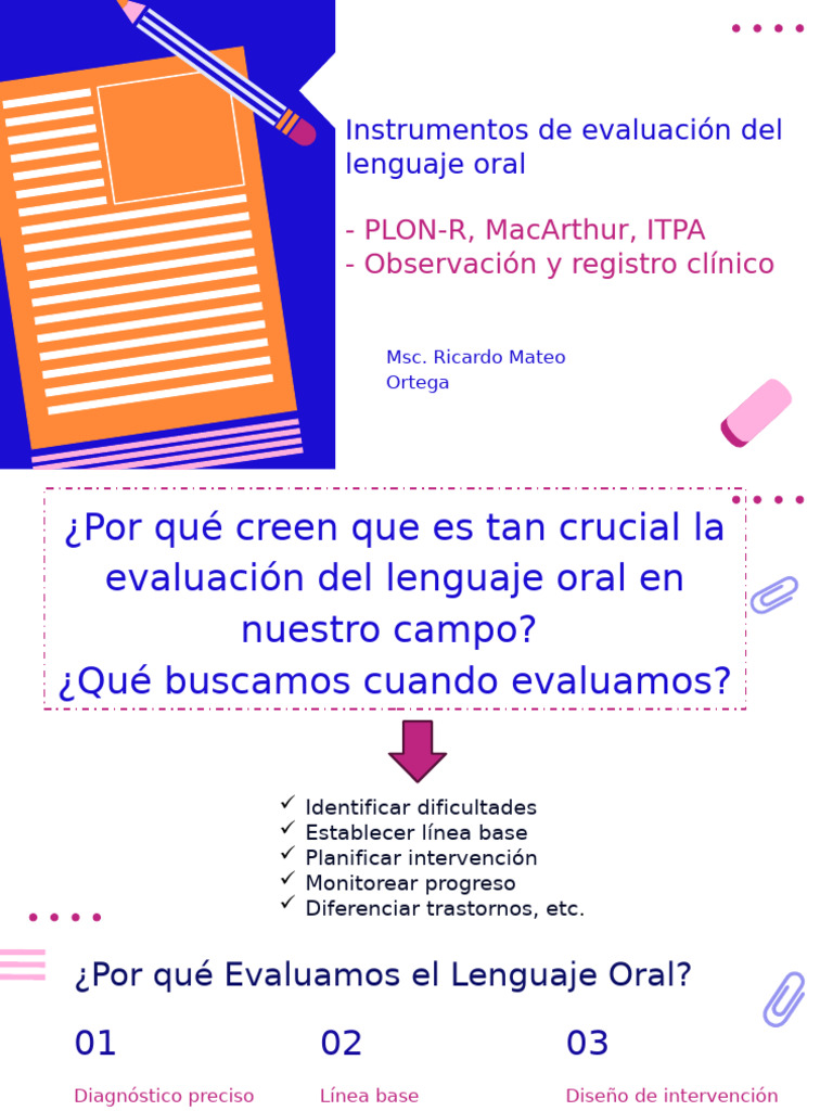Evaluación del Lenguaje Oral en Niños | PDF | Oración (Lingüística ...