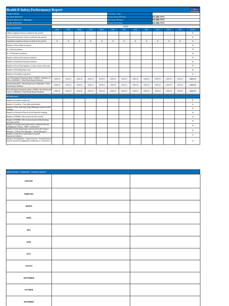 Health & Safety Performance Overview | PDF | Safety | Occupational ...