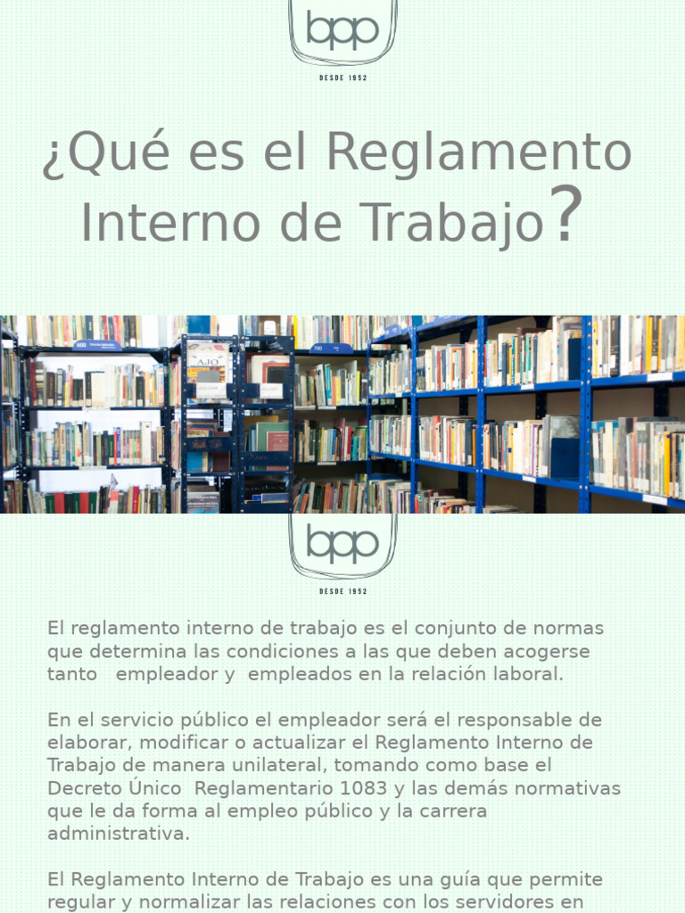Reglamento Interno de Trabajo: Guía Esencial | PDF | Regulación ...