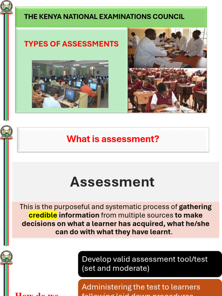 Understanding Assessment Types in Kenya | PDF | Educational Assessment ...