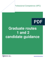Graduate Routes 1 and 2 Candidate Guidance: Assessment of Professional Competence (APC)