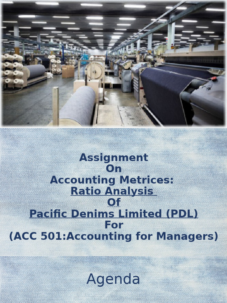 Ratio Analysis of Pacific Denims Limited | PDF | Business Economics ...
