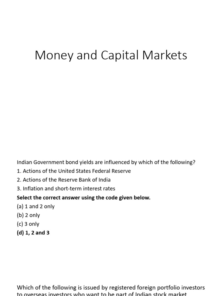 Money & Capital Markets | PDF | Libor | Investment Fund
