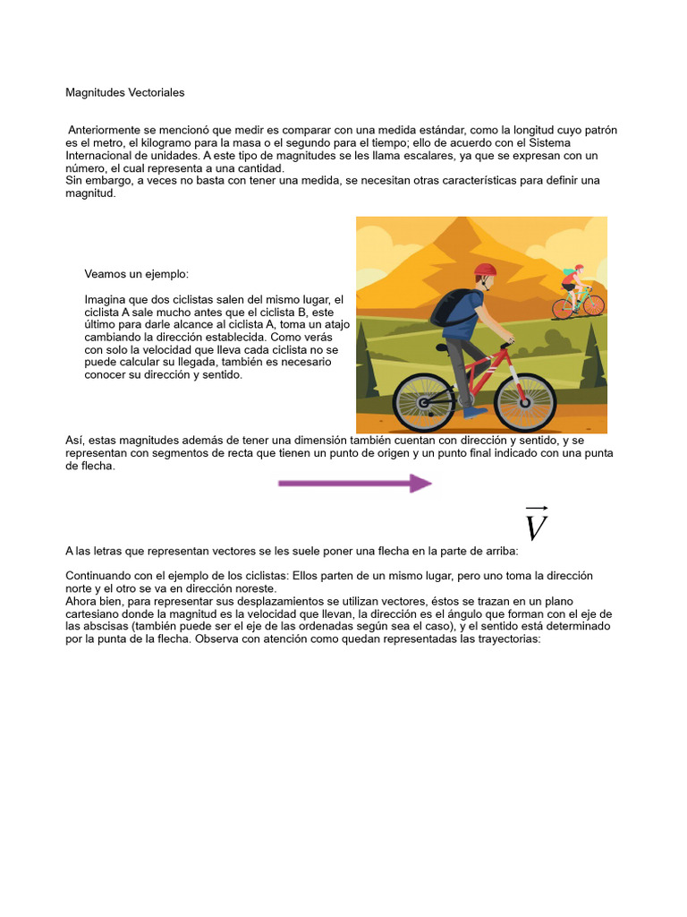 Dibujo de Magnitudes Vectoriales | PDF | Vector Euclidiano | Sistema de ...