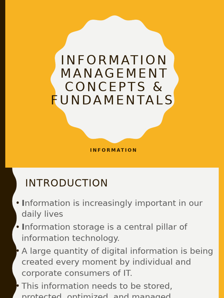 01 Information Management Concepts | PDF | Information | Data